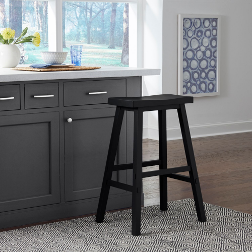 Liberty Furniture 30 Inch Sawhorse Barstool - Black (RTA)