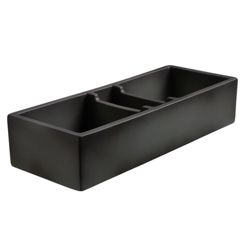 Nantucket Sinks Cape Collection - 47.25 Inch Farmhouse Apron Fireclay Sink, Concrete Finish