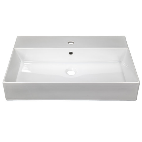 Nantucket Sinks Newport Collection -  28 Inch Fireclay Wallmount/Console Mount Bathroom Sink