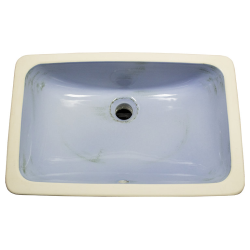 Nantucket Sinks Regatta Collection - Siracusa Distressed Blue Undermount Bathroom Sink