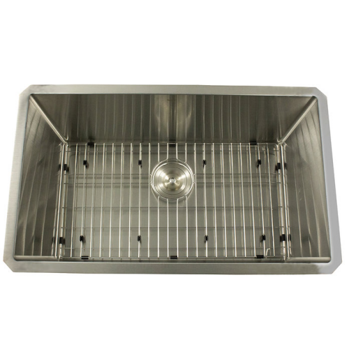 Nantucket Sinks Pro Series Collection - 30" Undermount Stainless Steel Laundry Sink with a Small Radius