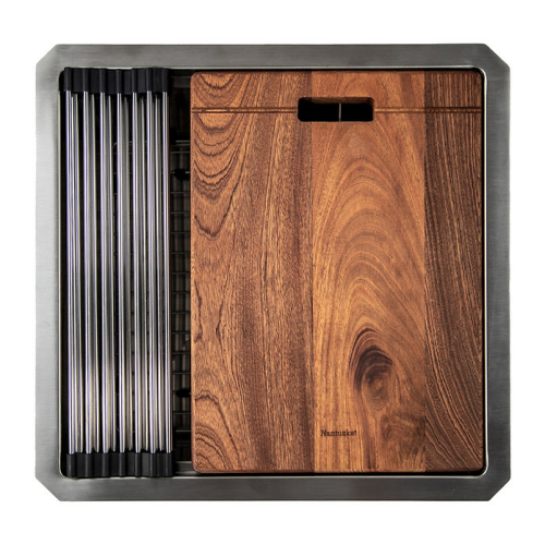 Nantucket Sinks Pro Series Collection - 19" Square Entertainment/Prep Station Stainless Steel Undermount Sink (Small Radius)